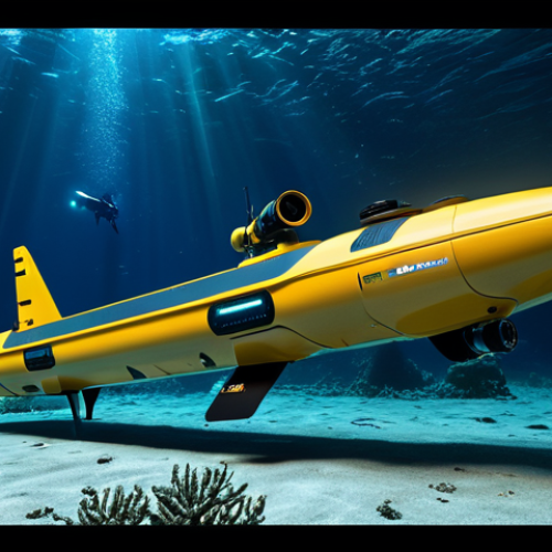 Home 26 **Prompt for Advanced Deep-Sea Exploration Technology:**
An advanced autonomous underwater vehicle (AUV) with multiple high-definition cameras, LED lights, and sonar arrays, meticulously mapping a pristine deep-sea environment. The scene showcases intricate rock formations and delicate, unique deep-sea organisms observed in their natural, undisturbed habitat. The image emphasizes cutting-edge AI and sonar technology, detailed 3D mapping capabilities, and passive data collection. Professional scientific photography, natural pose, perfect anatomy, correct proportions, safe for work, appropriate content, fully clothed, professional, high quality.