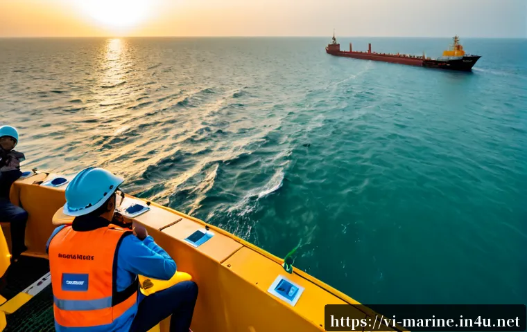 해양자원 개발을 위한 국가 정책 - Photorealistic wide-angle view of Vietnam’s offshore marine resource development zone at sunrise, a ...